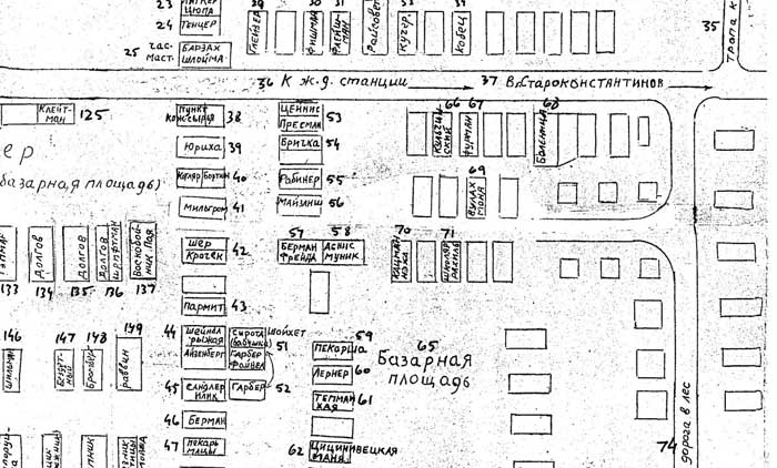Красилов до июля 1941 г. (схема)